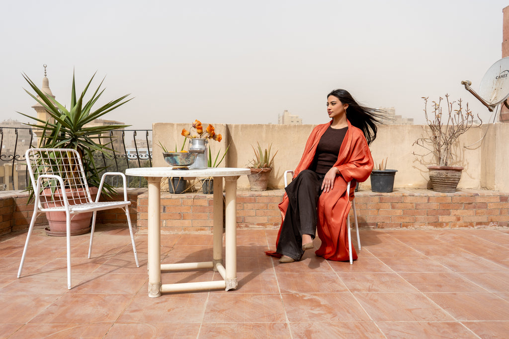 Ember Burnt Orange Kaftan
