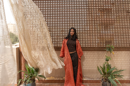 Ember Burnt Orange Kaftan