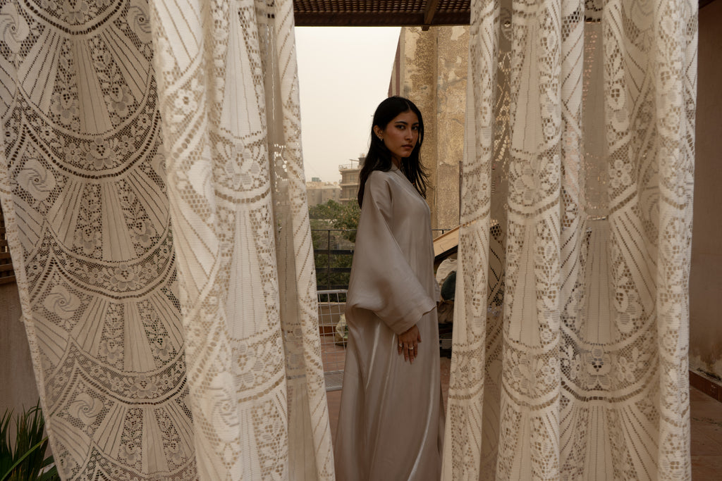 Sand Kaftan in Beige