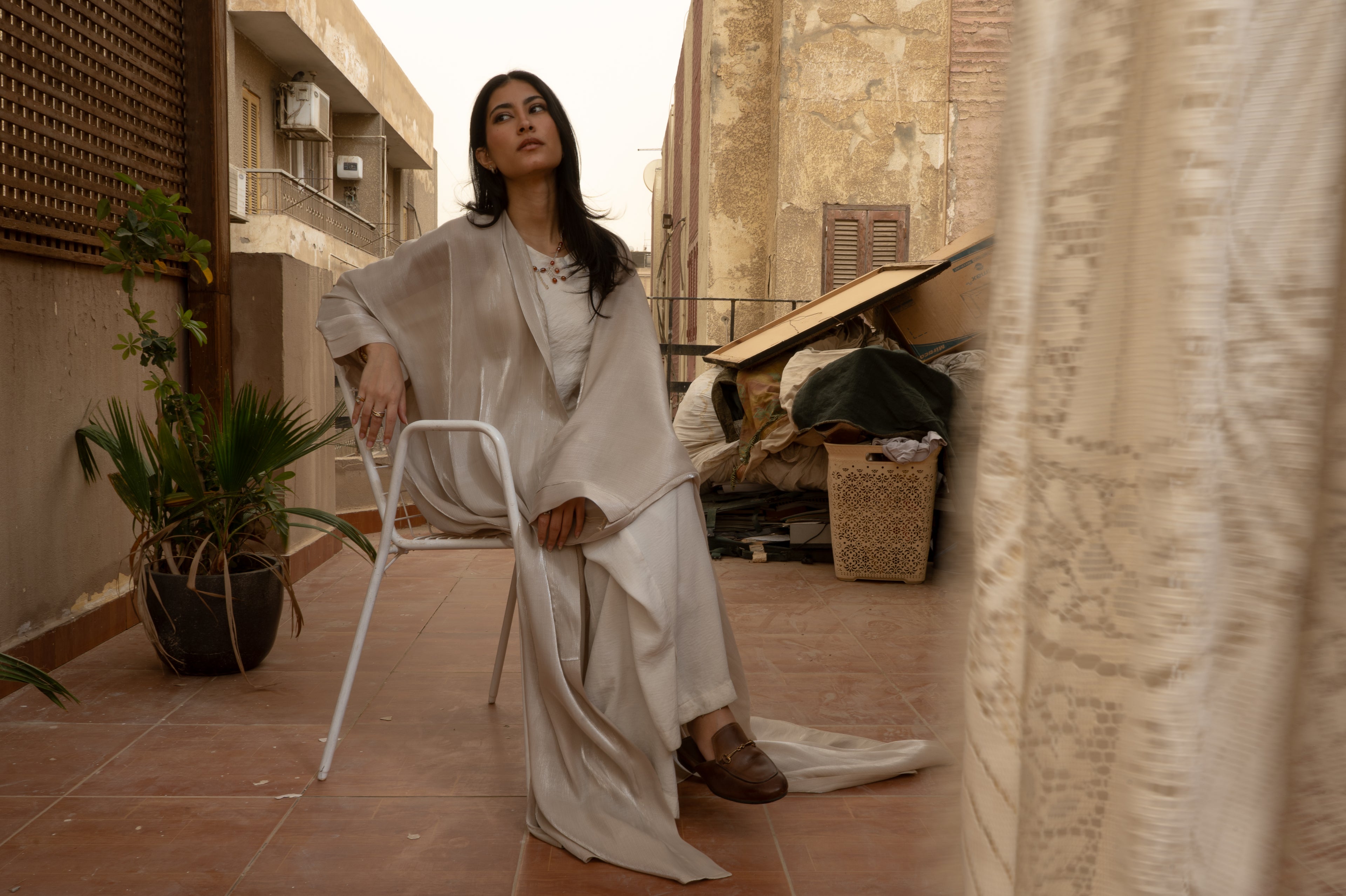 Sand Kaftan in Beige